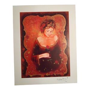 Charles Lee "Mythical Rose" 2009 Seriolithograph in color on archival paper